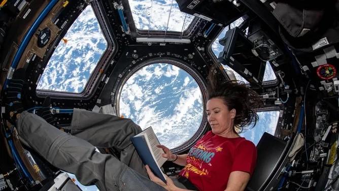 View from inside ISS with similar window design